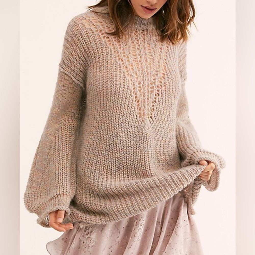 Free People Multicolored Primrose Pullover Sweater Size Medium